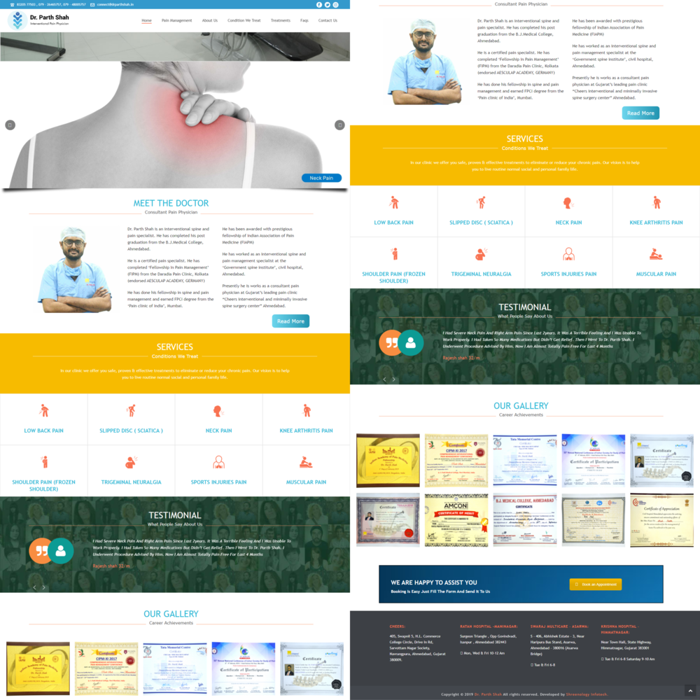 Website Design & Development portfolio Shreenxt